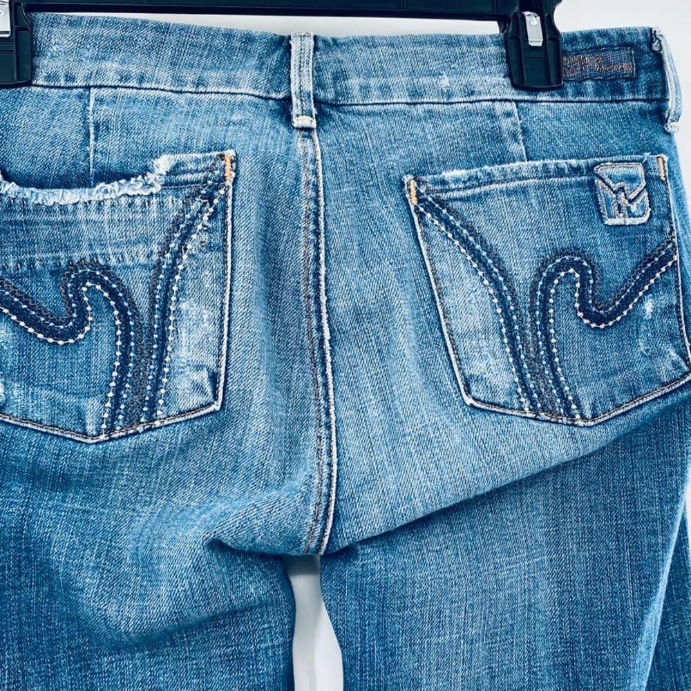 COH Citizens of Humanity Medium Wash Low Waist Full Leg Jeans Faye #003 Size 29 - Picture 8 of 12